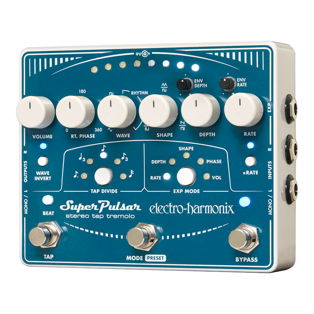 Electro-Harmonix EHX Super Pulsar Stereo Tap Tremolo
