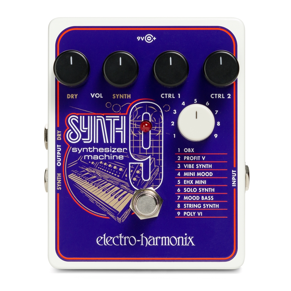 Electro-Harmonix EHX Synth9 Synthesizer Machine Effects Pedal