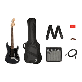 <strong>Fender Affinity Series® Stratocaster® HSS Pack (Charcoal Frost Metallic)</strong>